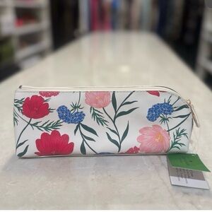 Kate Spade blossom 🌸 pencil cosmetic case with ruler 🆕